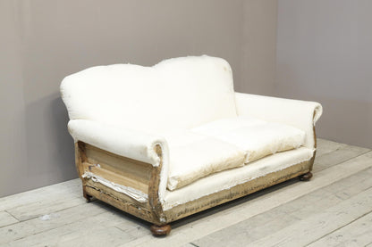 Early 20th century curvy country house sofa