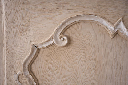 18th century oak sideboard in rustic white paint