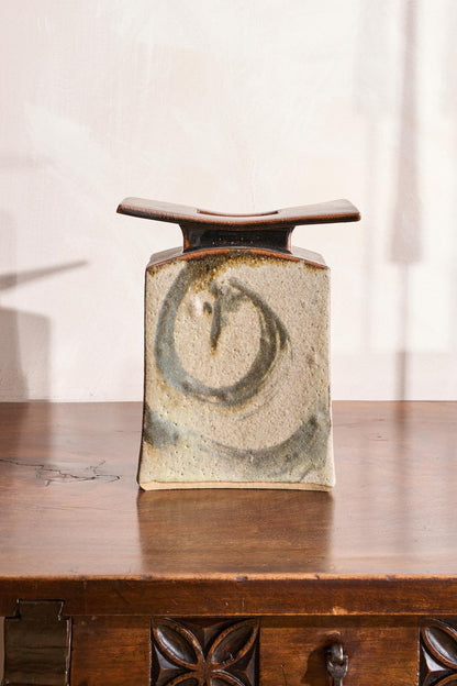 Studio pottery vase- Japanese inspired by Keith Dawdray