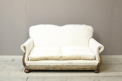 Early 20th century curvy country house sofa