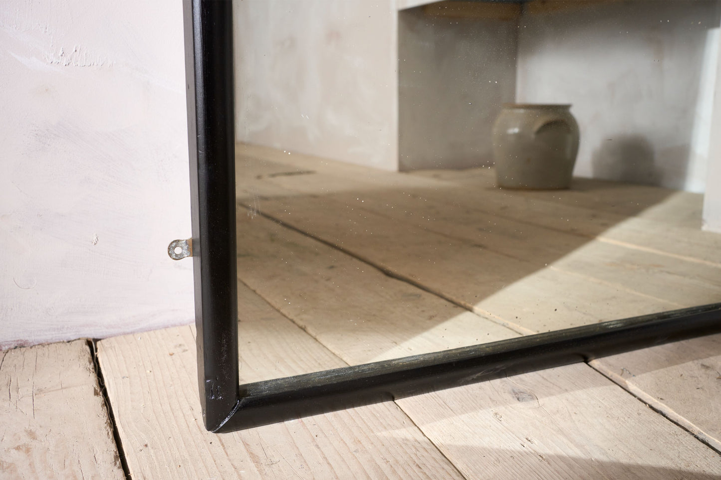 Tall c.1920 Ebonised tailors mirror