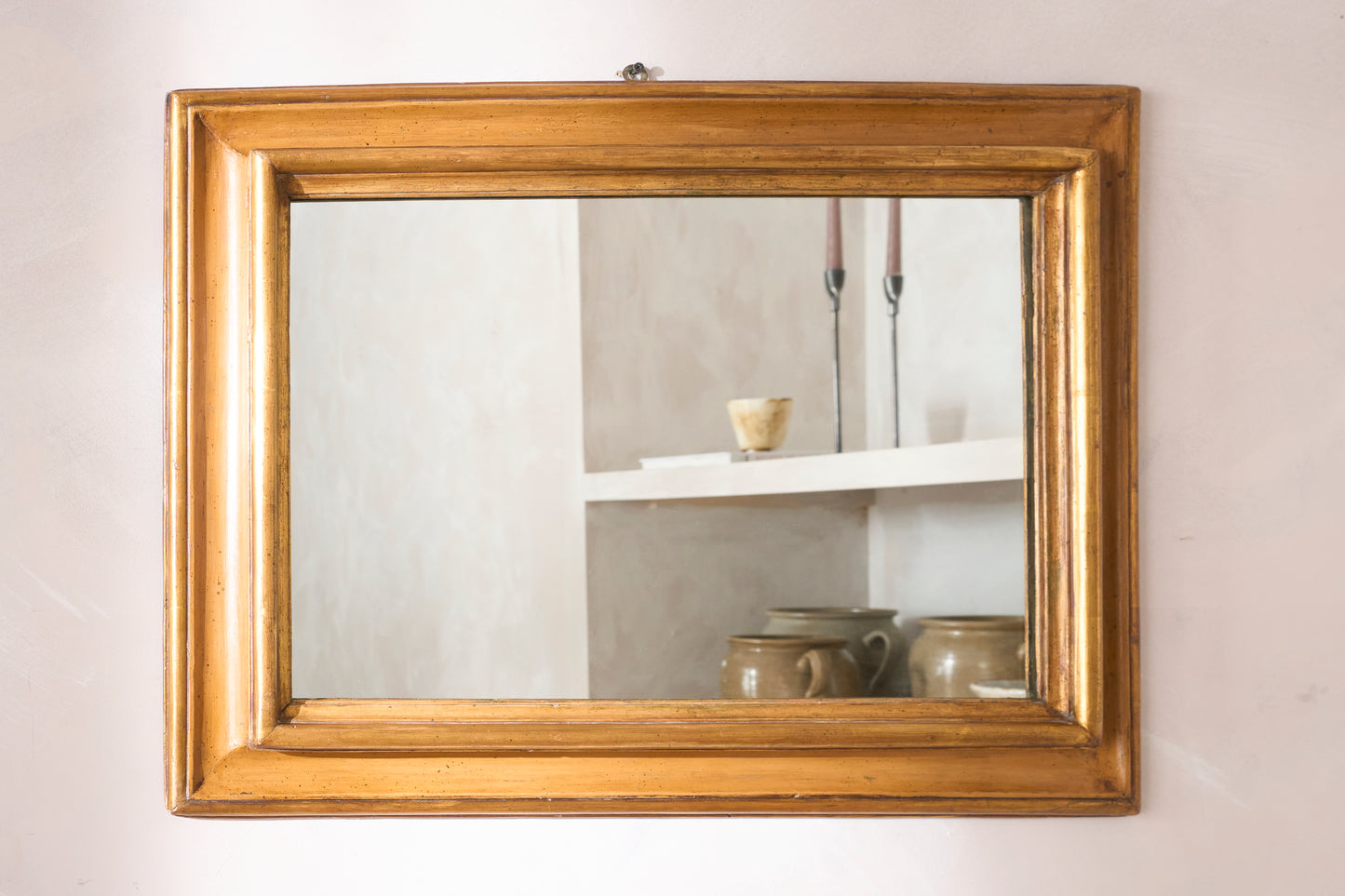 18th Century Italian painted and gilt mirror