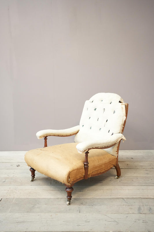 19th century Howard and sons style open armchair