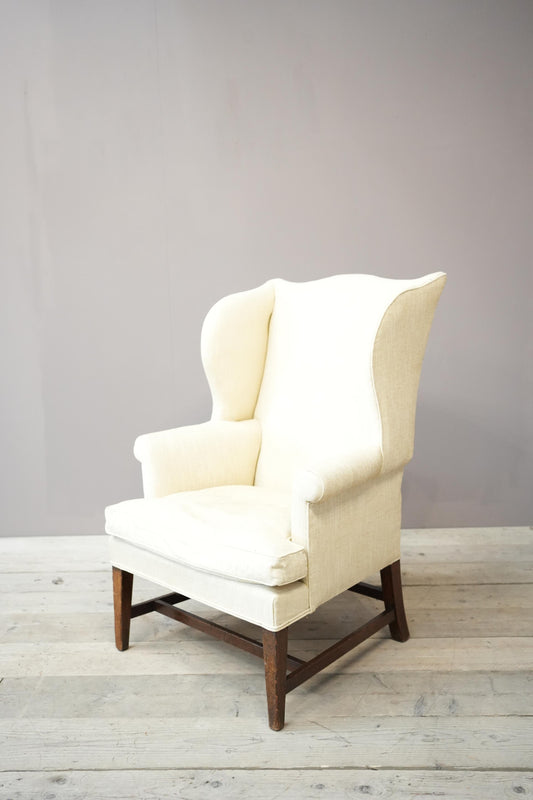 Elegant Georgian wingback armchair