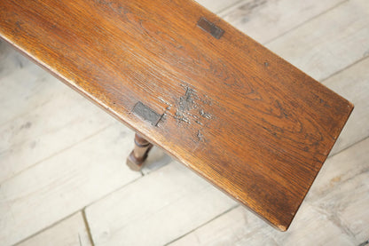 Pair of early 20th century 3m long Oak benches