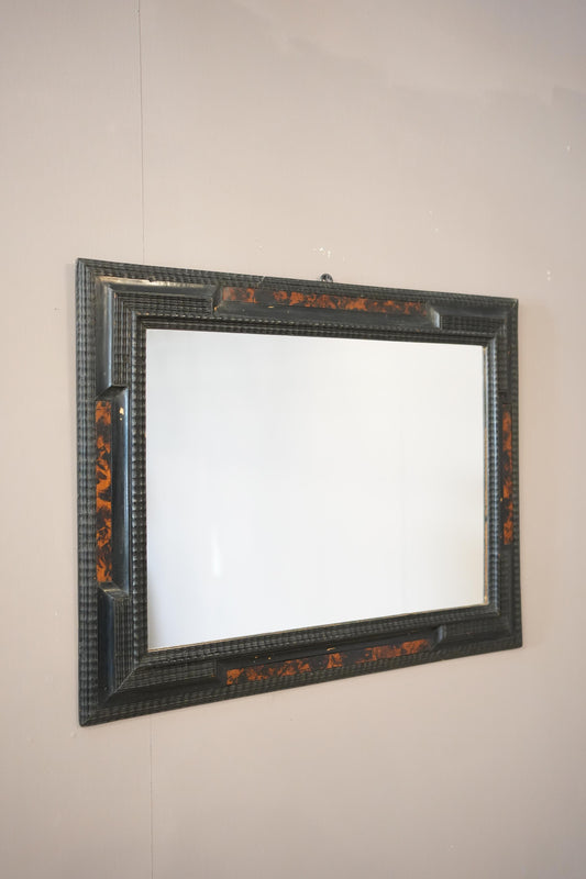 19th century Italian ebonised mirror No2