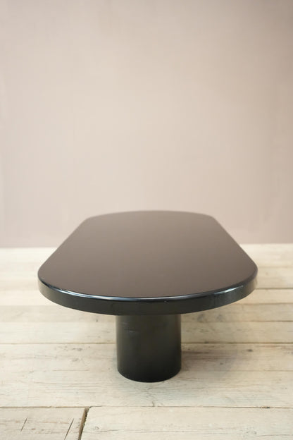 20th century Black lacquer architect design coffee table