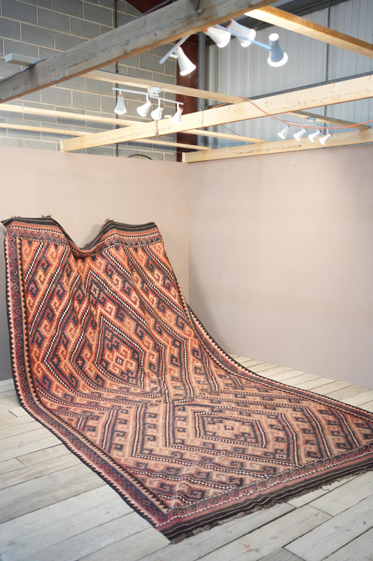 Very large Early 20th century Maimana Kilim rug