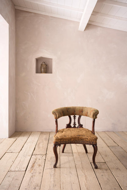 19th century solid mahogany desk chair