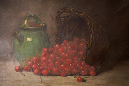 19th century Oil on cavas painting of a confit pot