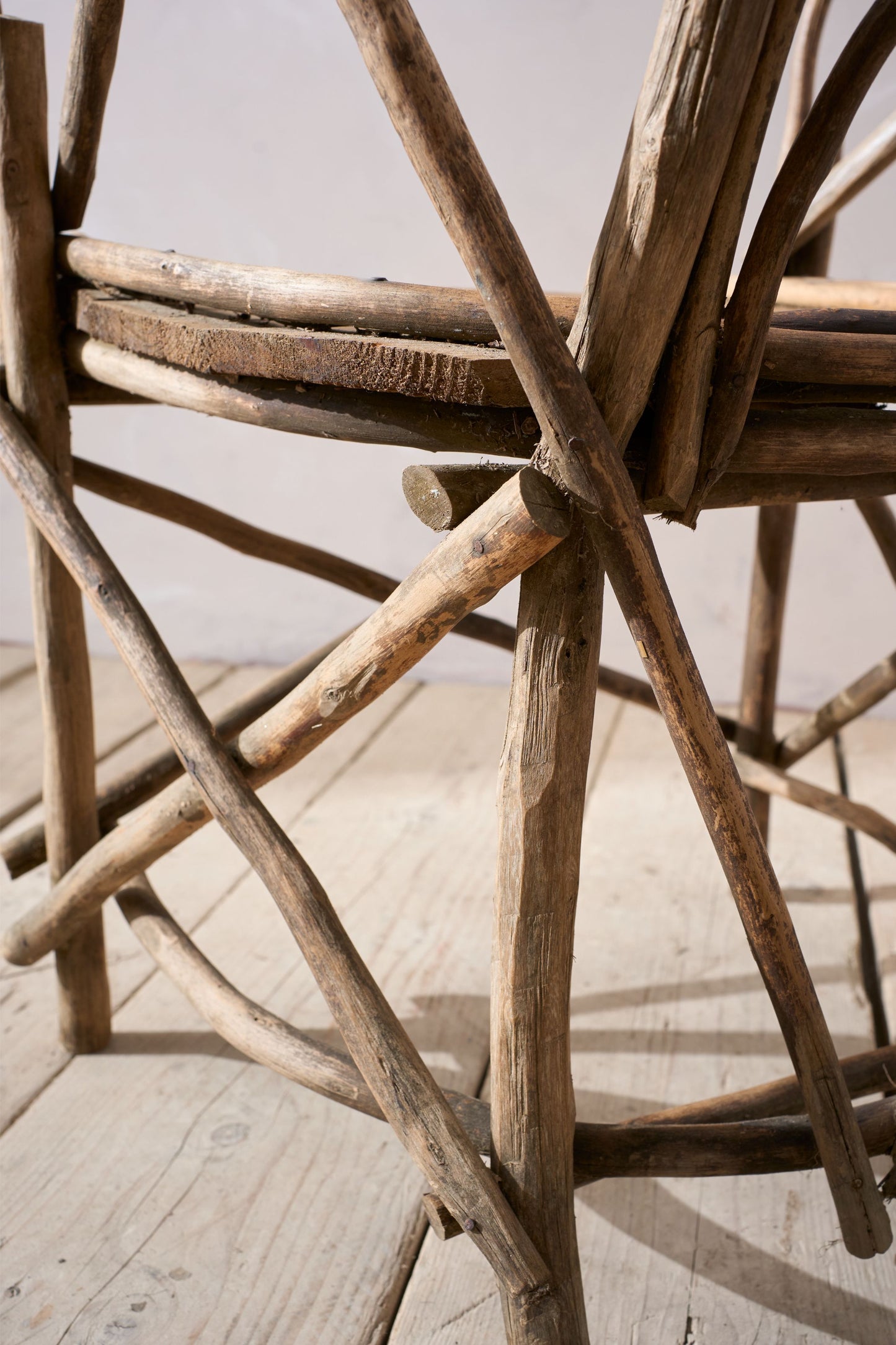 19th Century Adirondack folk art Stick chair