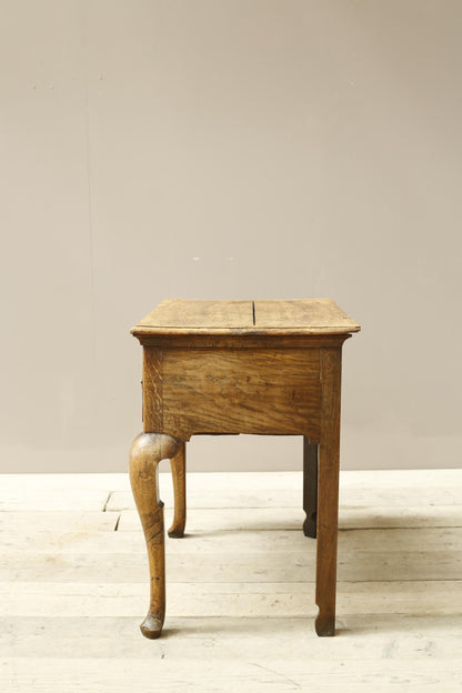 Georgian 18th century Oak lowboy with 3 drawers