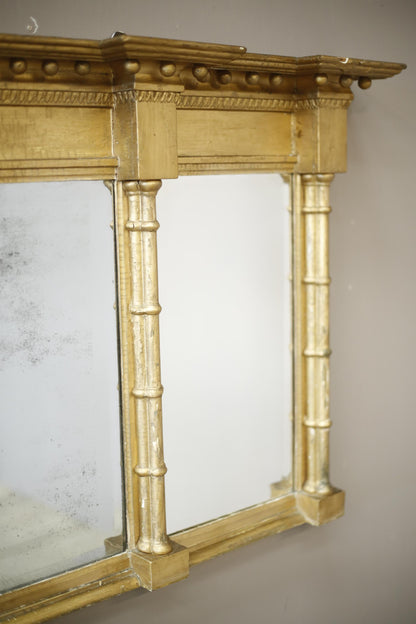 English Regency period gilt overmantel mirror