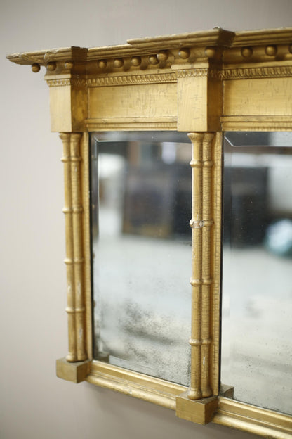 English Regency period gilt overmantel mirror