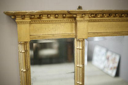 English Regency period gilt overmantel mirror