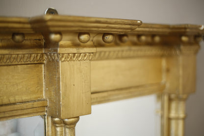 English Regency period gilt overmantel mirror