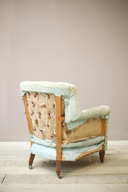 Victorian buttoned back Tub chair by Cornelius V Smith