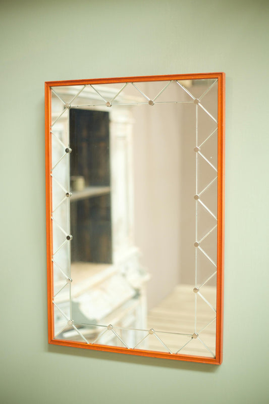 Swedish Mid century mirror by Glas & Tra