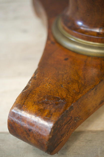 19th century French Empire black marble Gueridon table