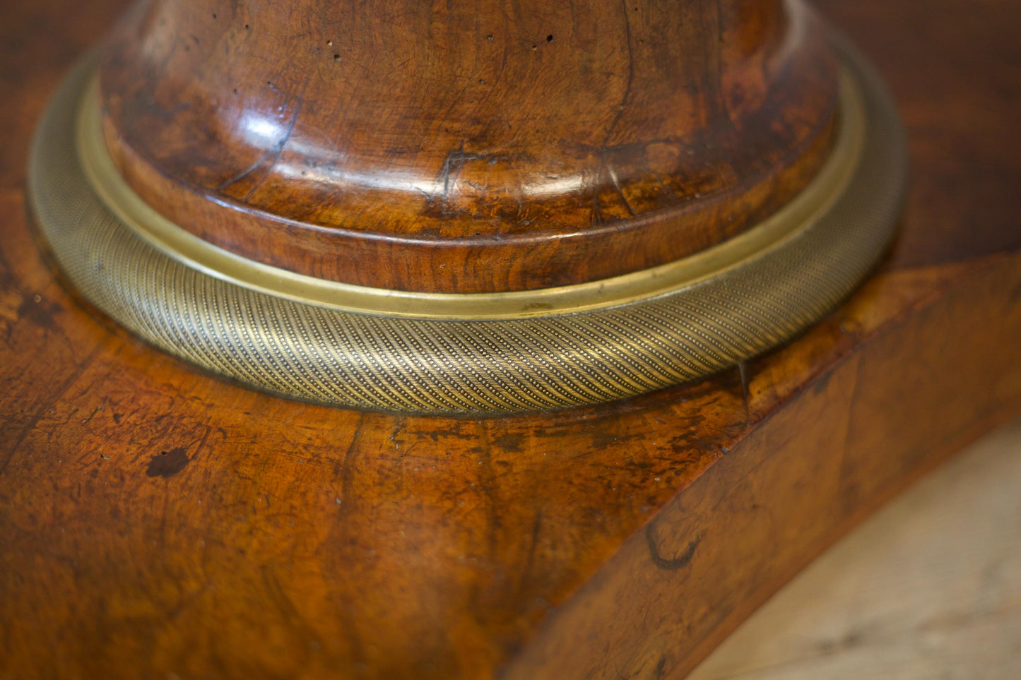 19th century French Empire black marble Gueridon table