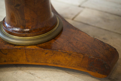 19th century French Empire black marble Gueridon table