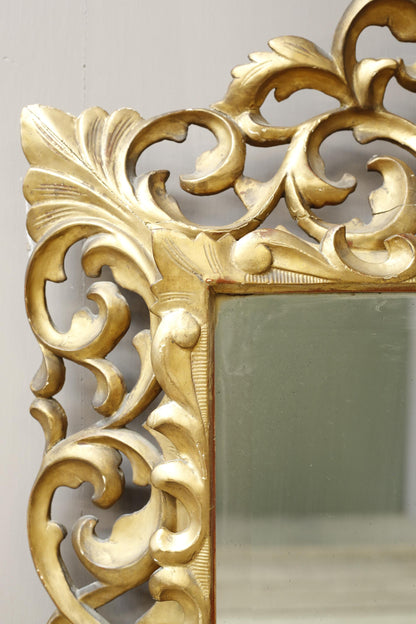 19th century Large gilt Florentine wall mirror