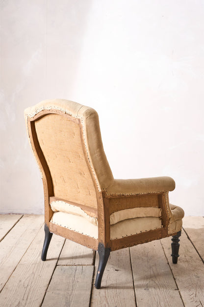 Napoleon III piecrust armchair