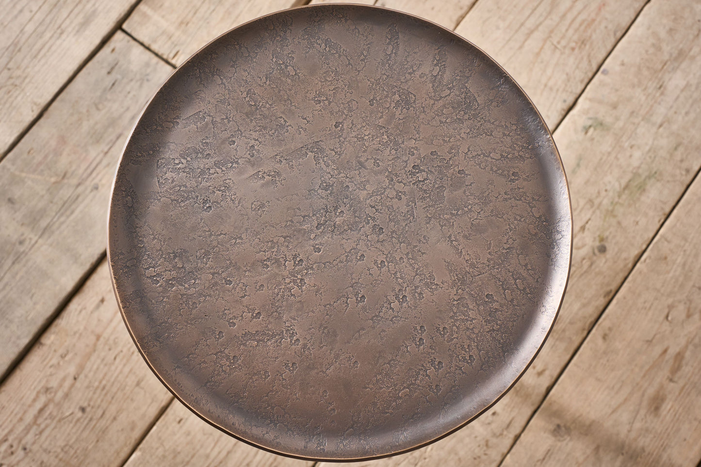 The 'Brokkr' Martini table in Bronze - Inverted