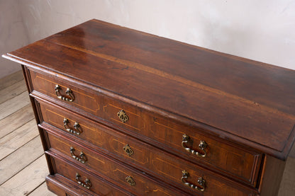 Exceptional very large 18th century Italian walnut chest of drawers