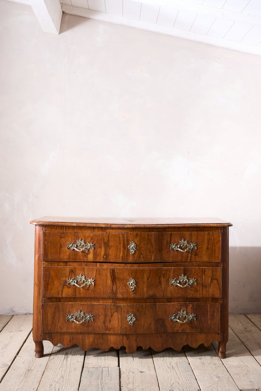 Rare 18th century Maltese Olive wood chest of drawers