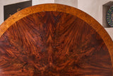 Regency period Flame mahogany and maple centre table.