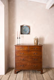 18th century Georgian oak chest of drawers with marquetry