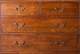 18th century Georgian oak chest of drawers with marquetry