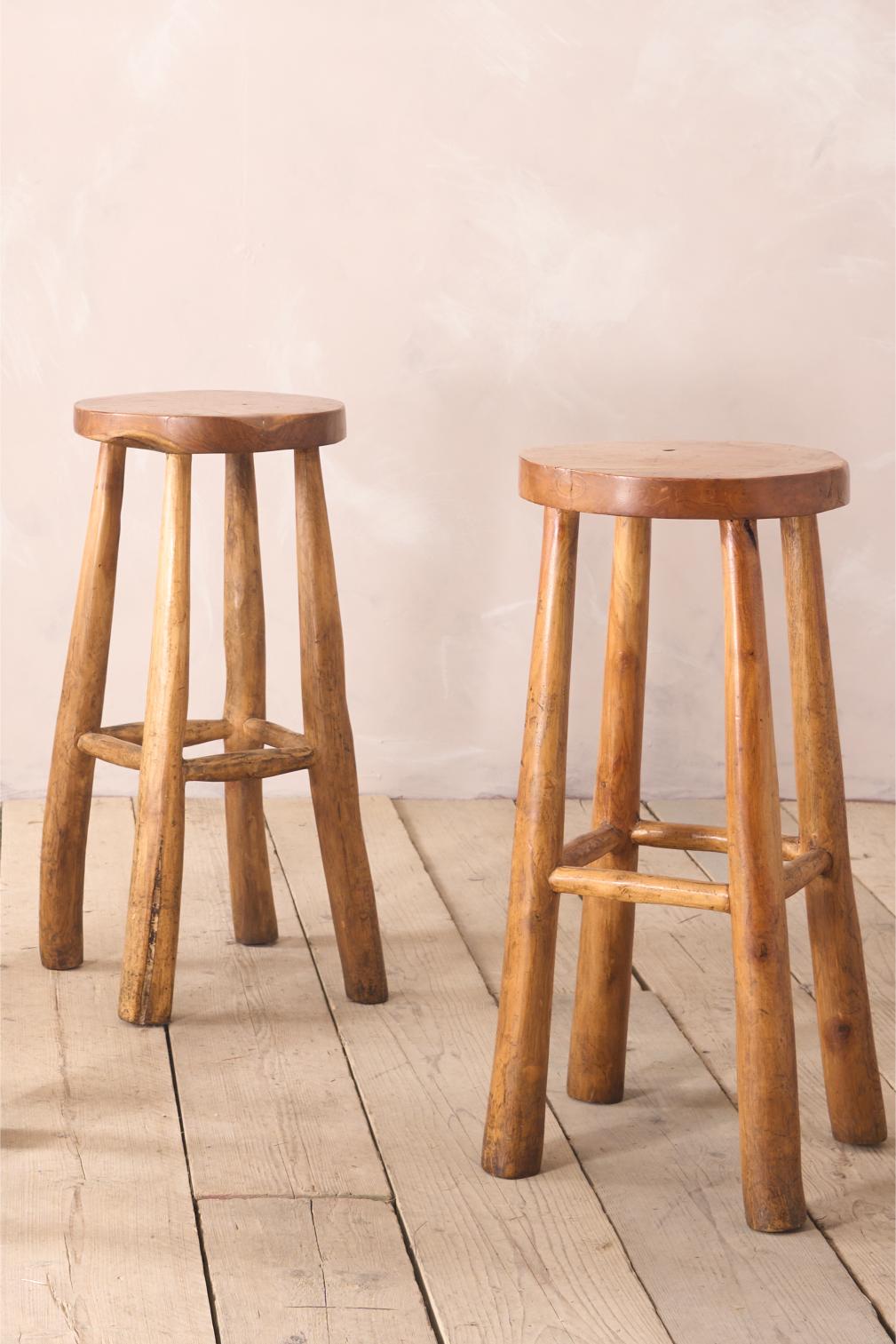 Set of 4 Cherrywood bar stools