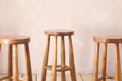 Set of 4 Cherrywood bar stools