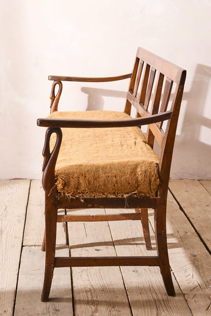 19th century Neoclassical Italian hall bench - 3 seater