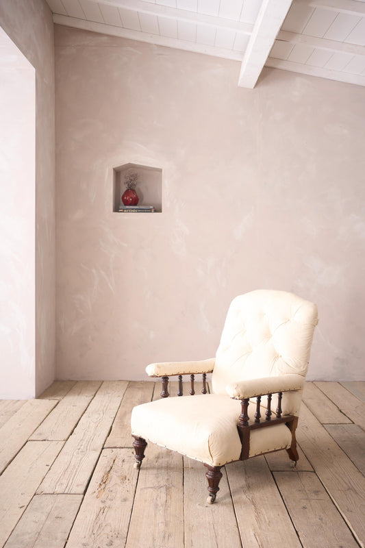 19th century Mahogany spindle open armchair