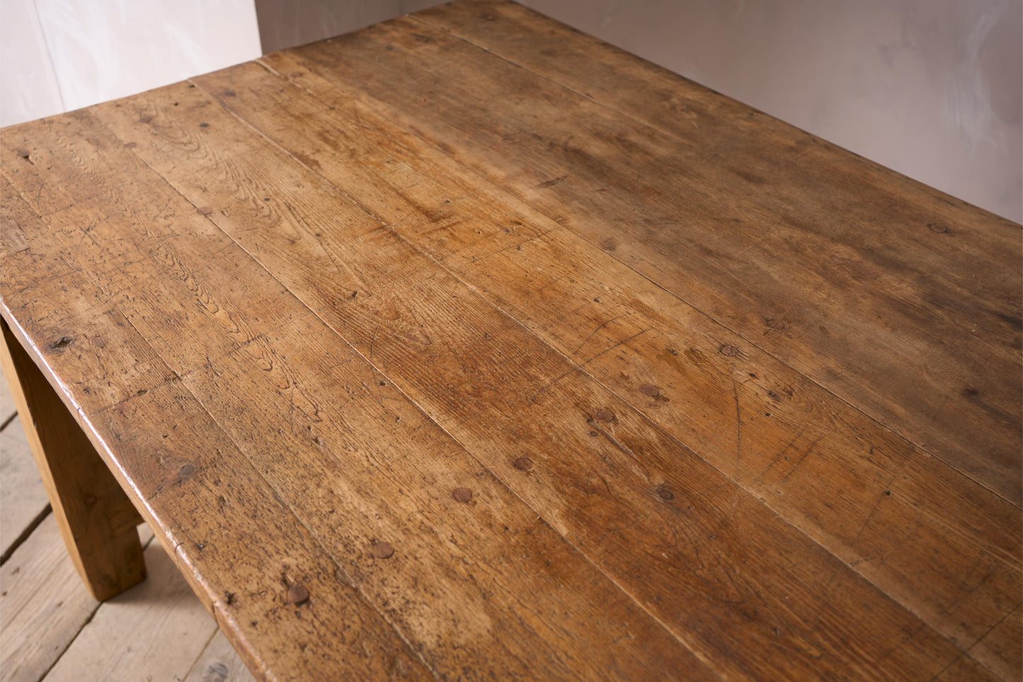 HUGE 19th century Pine and Elm dining table