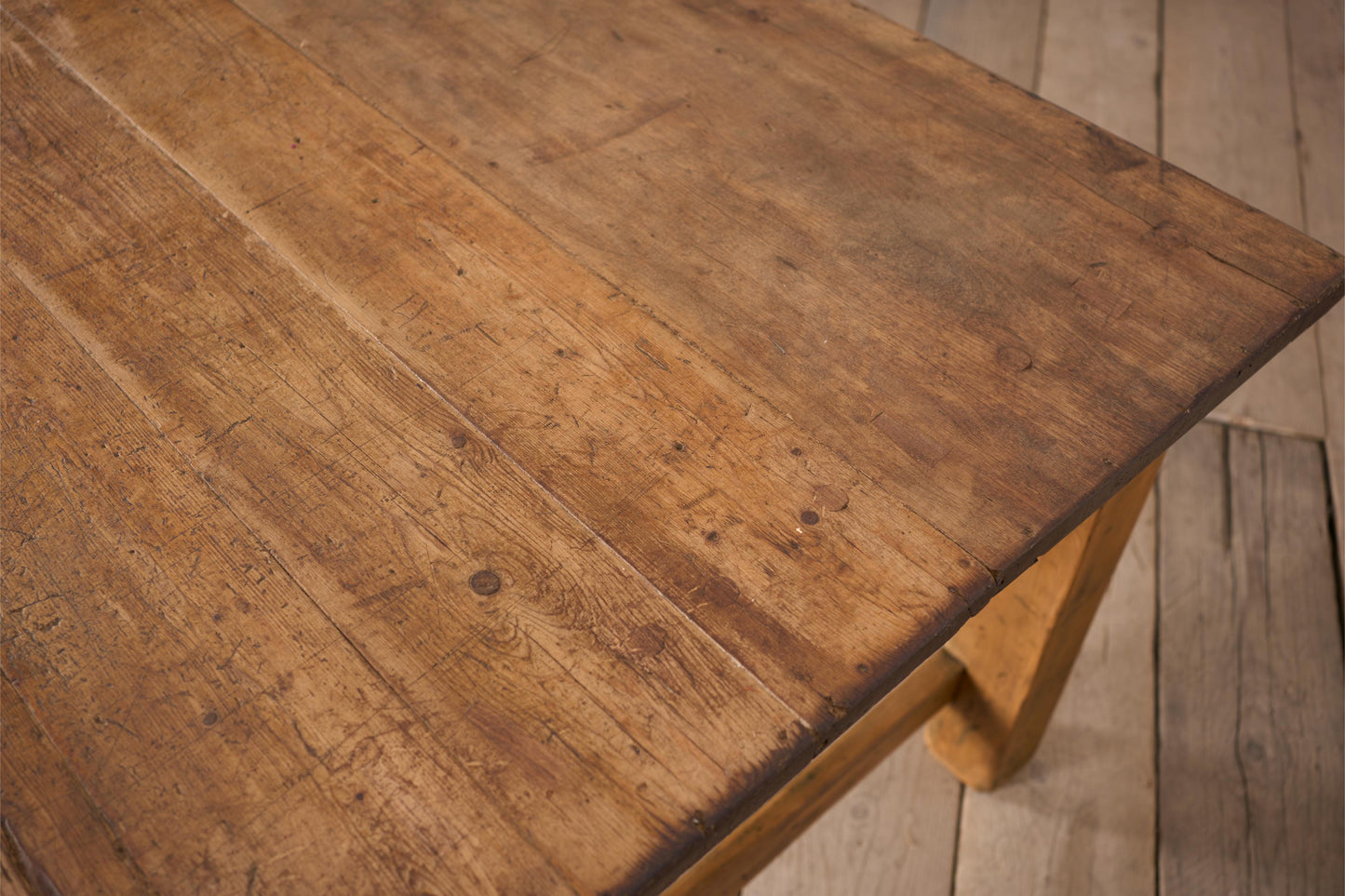 HUGE 19th century Pine and Elm dining table