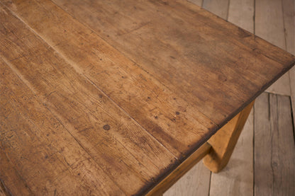 HUGE 19th century Pine and Elm dining table