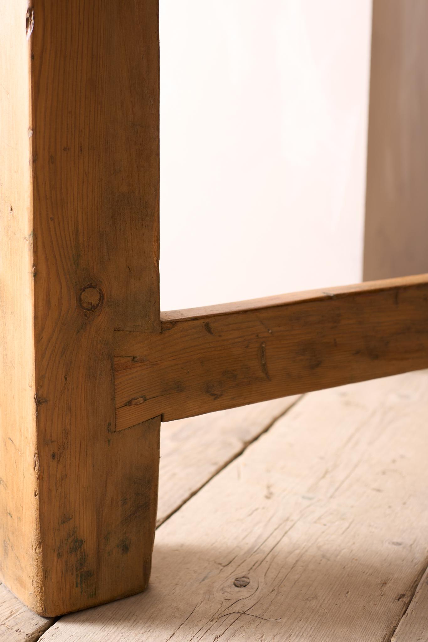 HUGE 19th century Pine and Elm dining table