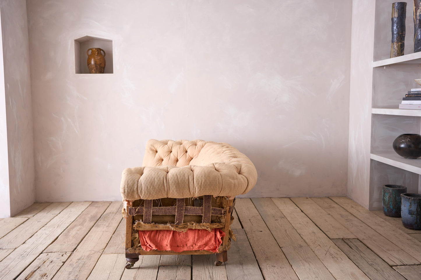 Victorian buttoned back chesterfield sofa