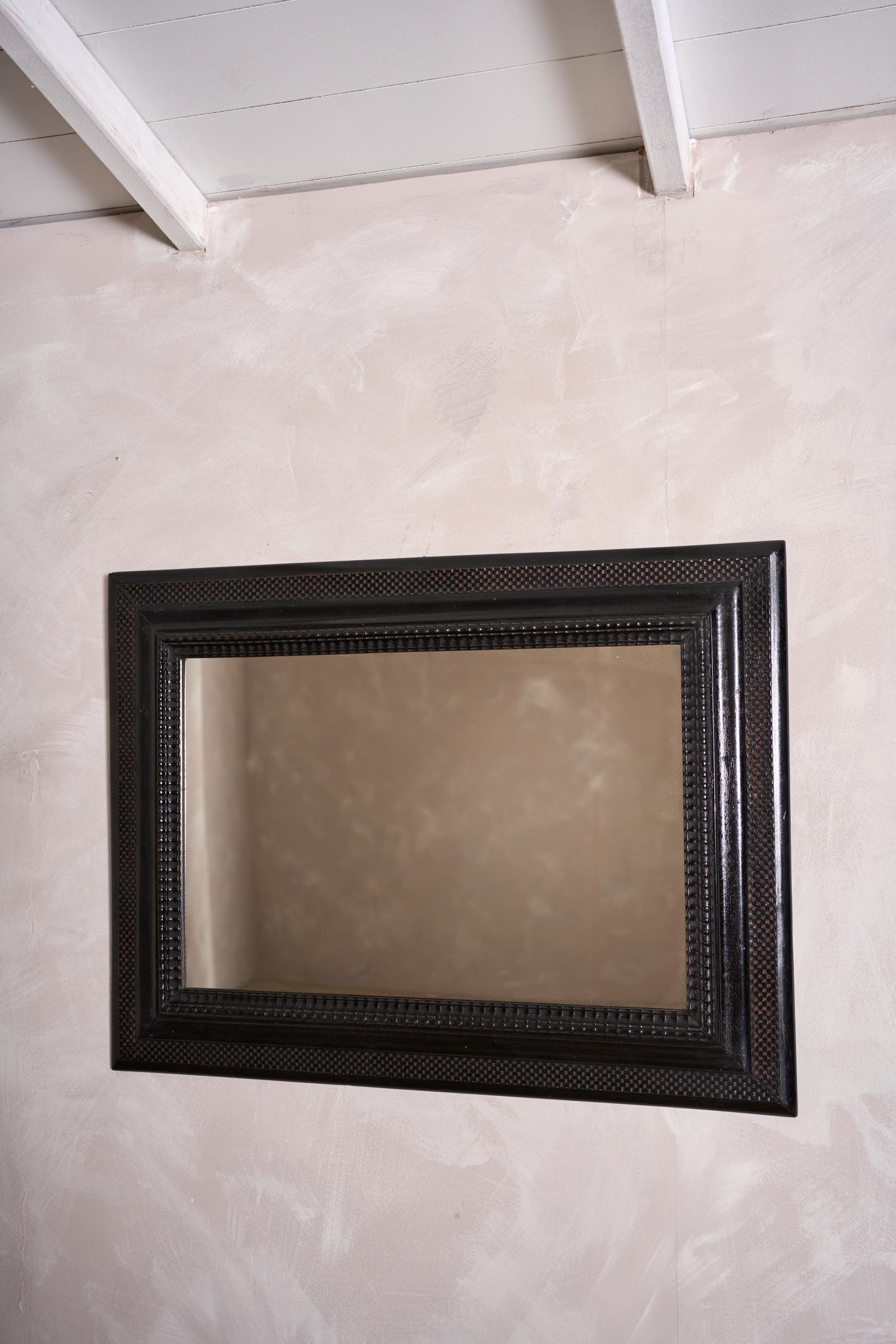 19th century Italian ebonised mirror - No4