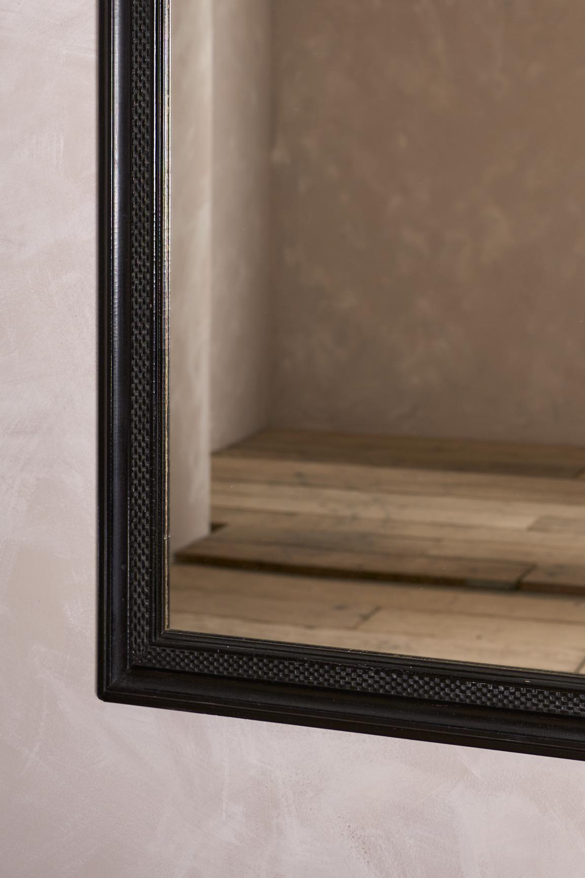 19th century Italian ebonised mirror - No5