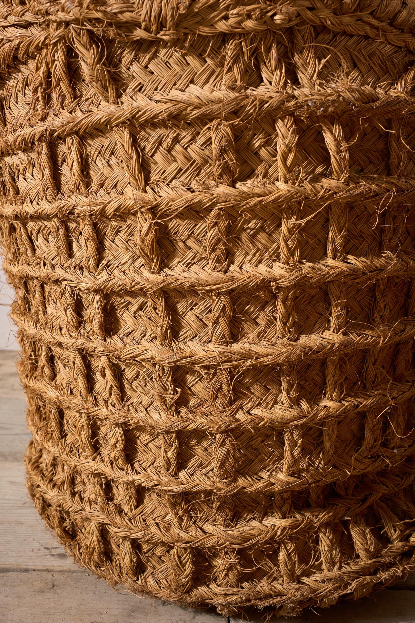 Vintage Spanish woven Olive harvest baskets - 3 available