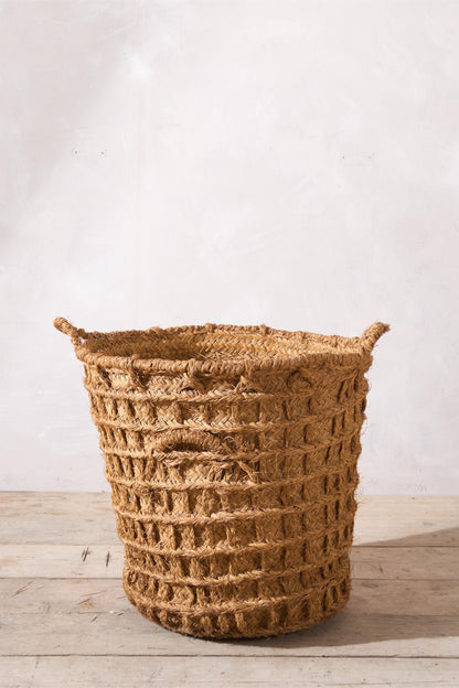 Vintage Spanish woven Olive harvest baskets - 3 available