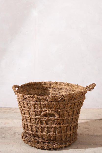 Vintage Spanish woven Olive harvest baskets - 3 available