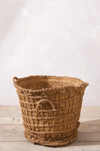 Vintage Spanish woven Olive harvest baskets - 3 available