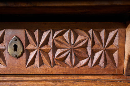 19th century Spanish walnut writing table