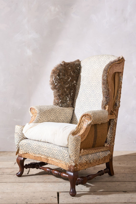 19th century Howard and sons Ennismore Wingback armchair